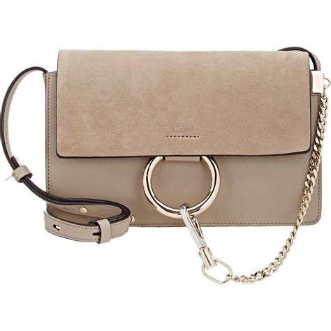 chloe faye small bag grey|chloe faye bag small.